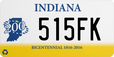 IN license plate 515FK