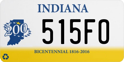 IN license plate 515FO