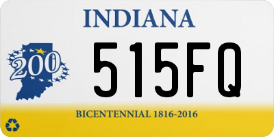 IN license plate 515FQ