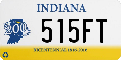 IN license plate 515FT