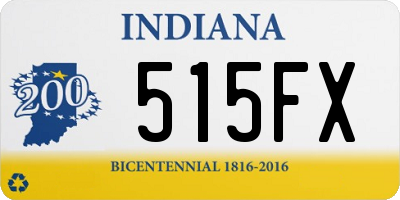 IN license plate 515FX