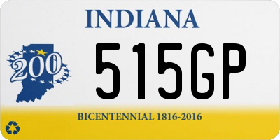 IN license plate 515GP