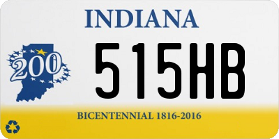 IN license plate 515HB