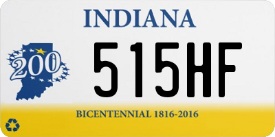 IN license plate 515HF