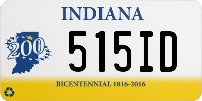 IN license plate 515ID