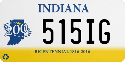 IN license plate 515IG