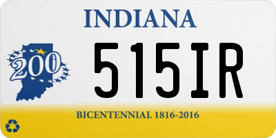 IN license plate 515IR