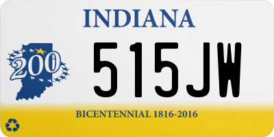 IN license plate 515JW