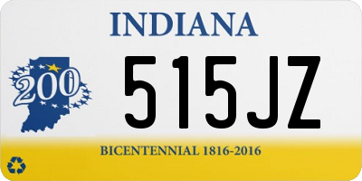 IN license plate 515JZ