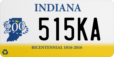 IN license plate 515KA