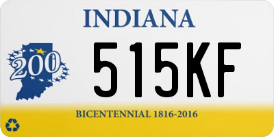 IN license plate 515KF