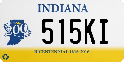 IN license plate 515KI