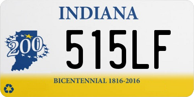 IN license plate 515LF