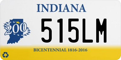 IN license plate 515LM