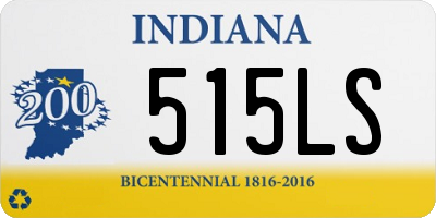 IN license plate 515LS