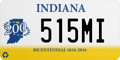 IN license plate 515MI