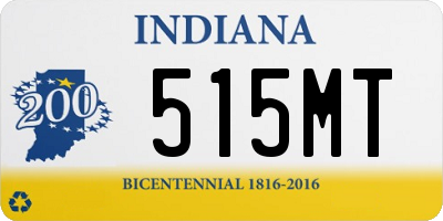 IN license plate 515MT