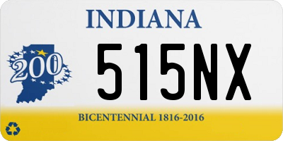 IN license plate 515NX