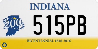 IN license plate 515PB