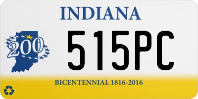 IN license plate 515PC