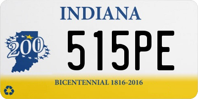 IN license plate 515PE