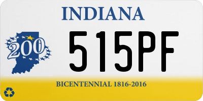 IN license plate 515PF