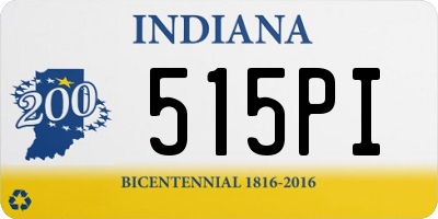 IN license plate 515PI