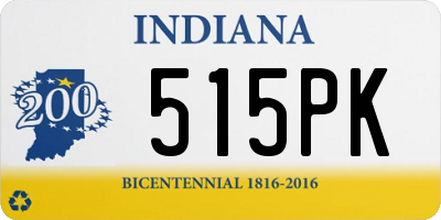 IN license plate 515PK