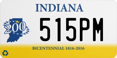 IN license plate 515PM