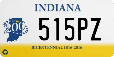 IN license plate 515PZ