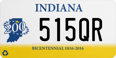 IN license plate 515QR