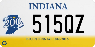 IN license plate 515QZ