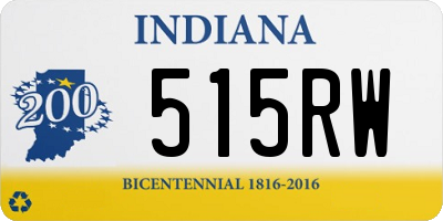 IN license plate 515RW