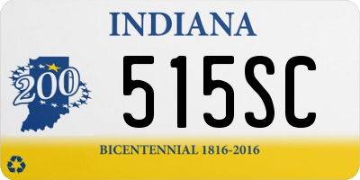 IN license plate 515SC