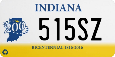 IN license plate 515SZ