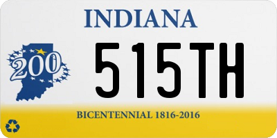 IN license plate 515TH