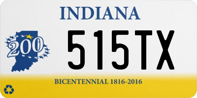 IN license plate 515TX