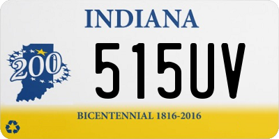 IN license plate 515UV