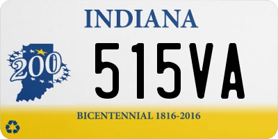 IN license plate 515VA