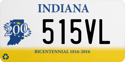 IN license plate 515VL