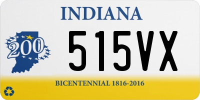 IN license plate 515VX