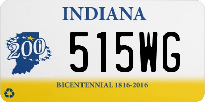 IN license plate 515WG
