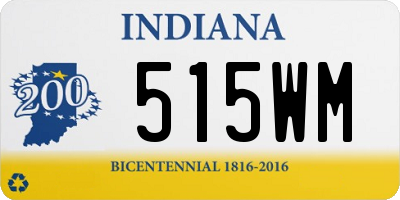 IN license plate 515WM