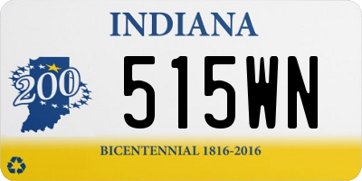 IN license plate 515WN