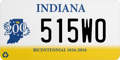 IN license plate 515WO