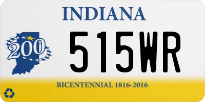 IN license plate 515WR