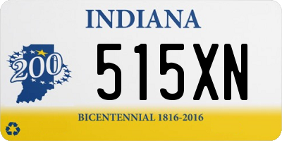 IN license plate 515XN