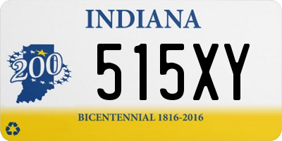 IN license plate 515XY