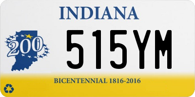 IN license plate 515YM