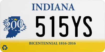 IN license plate 515YS